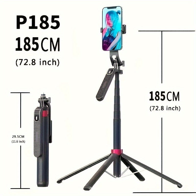 Universal 360° Selfie Stick Tripod with Anti-Shake & Phone Holder for Stable Shooting