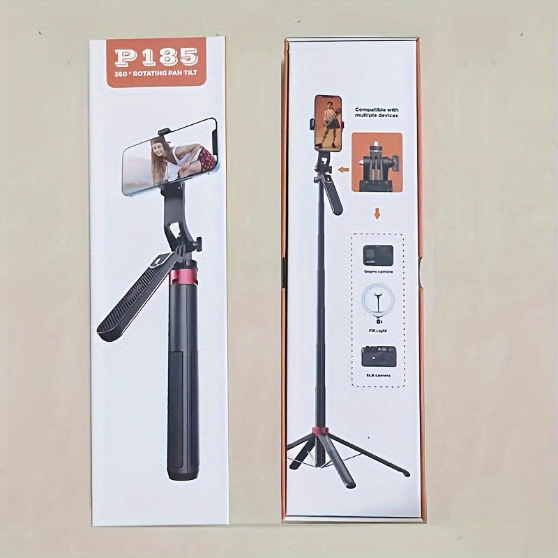 Universal 360° Selfie Stick Tripod with Anti-Shake & Phone Holder for Stable Shooting